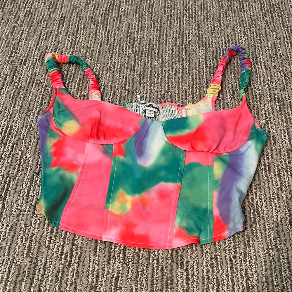 NWT Tie Dye Crop Top